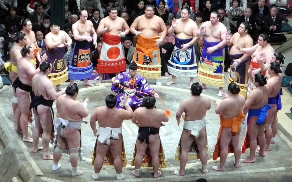 JapanJan2012Sumo Featured Sumo wrestlers tournament The Real Japan Rob Dyer